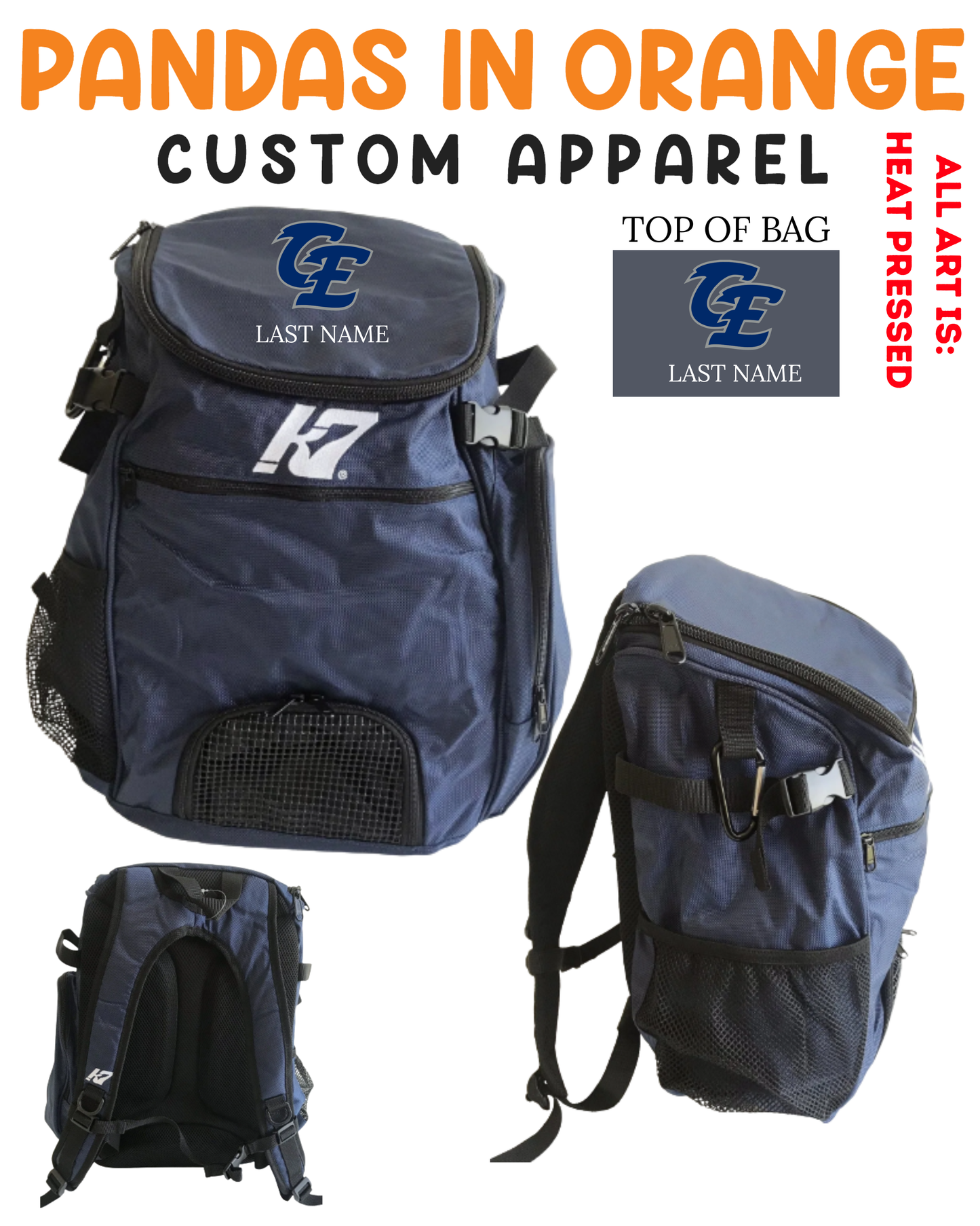 Clovis East HS K7 Backpack