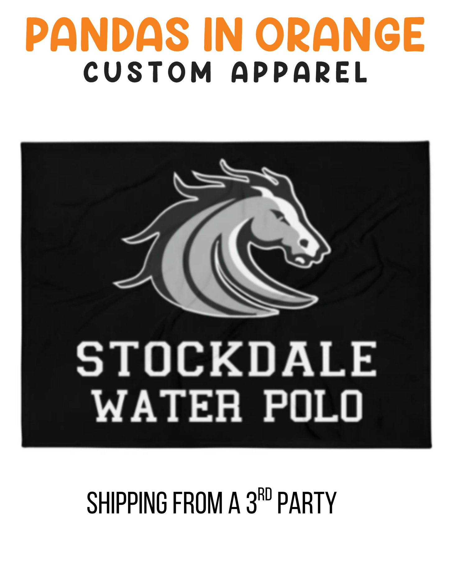 Stockdale High School Throw Blanket 60x80 Black