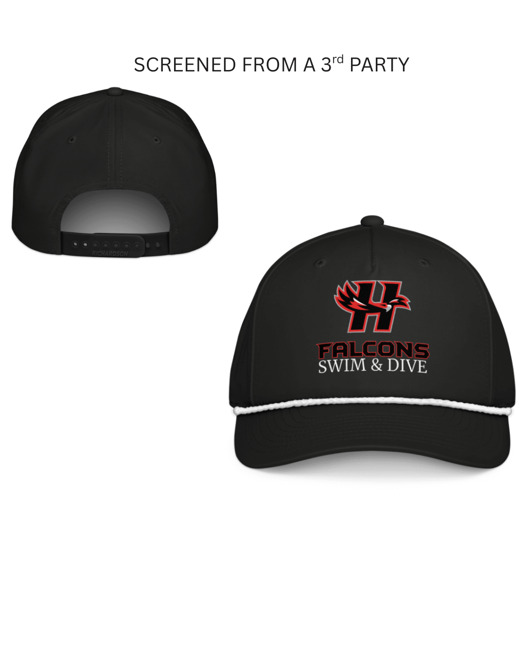 Falcons Swim & Dive Richardson: Classic rope cap