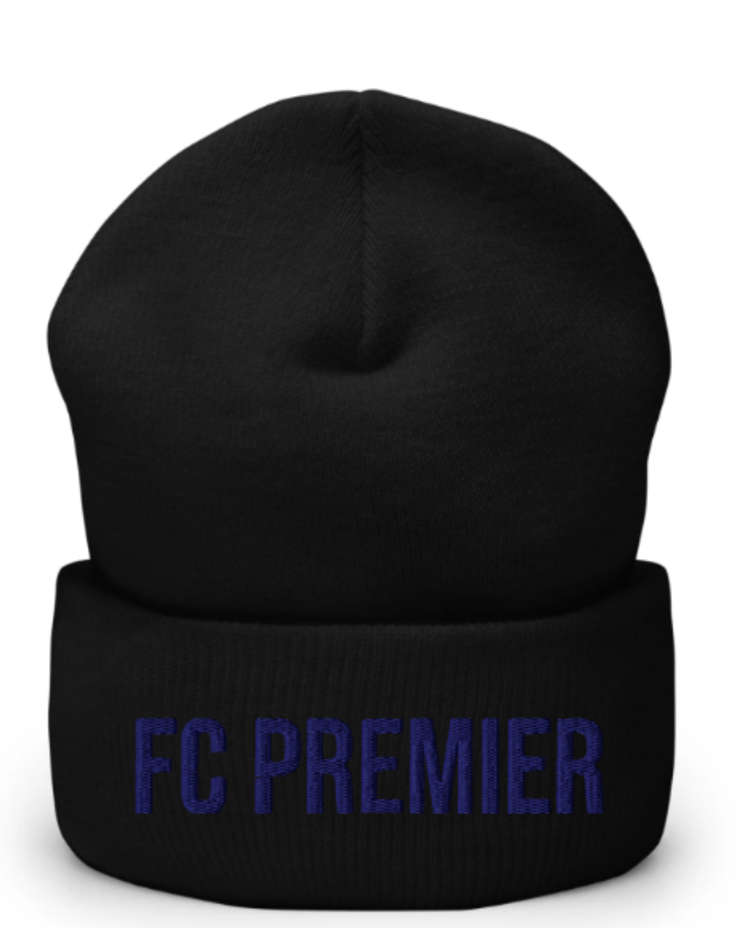 FC PREMIER Cuffed Beanie Navy Writing