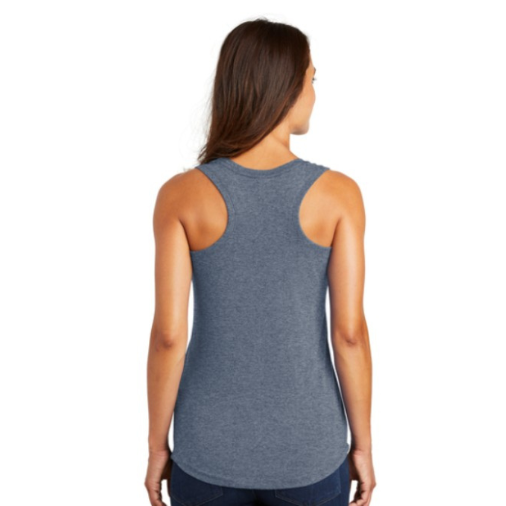 Seattle Synchro Racerback Tank Top Heather Navy