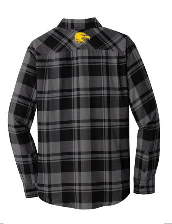 Del Oro High School Male Plaid Flannel Shirt