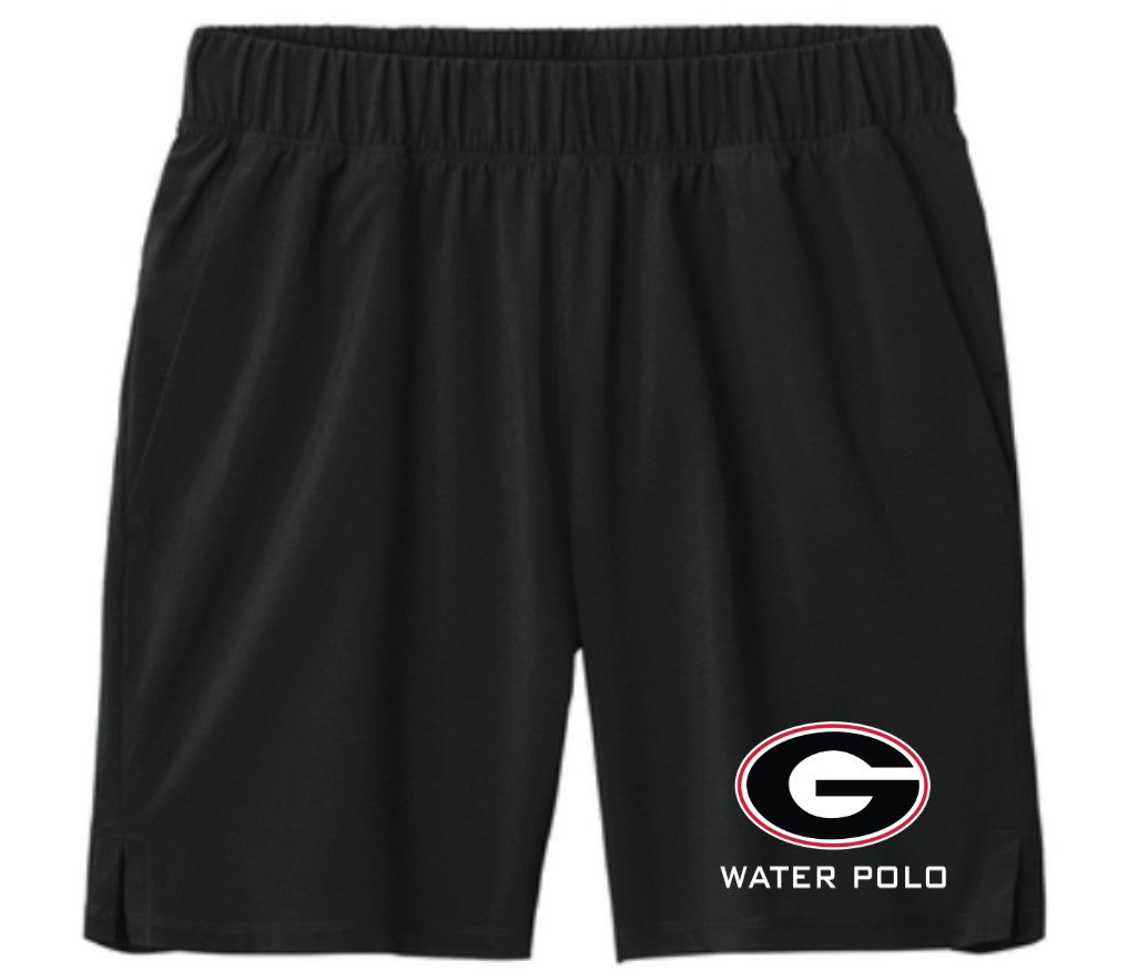 Gunn High School Male Shorts Black With Circle Logo