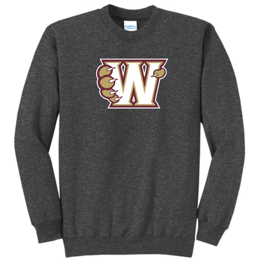 Whitney High School Crewneck Dark Heather Grey
