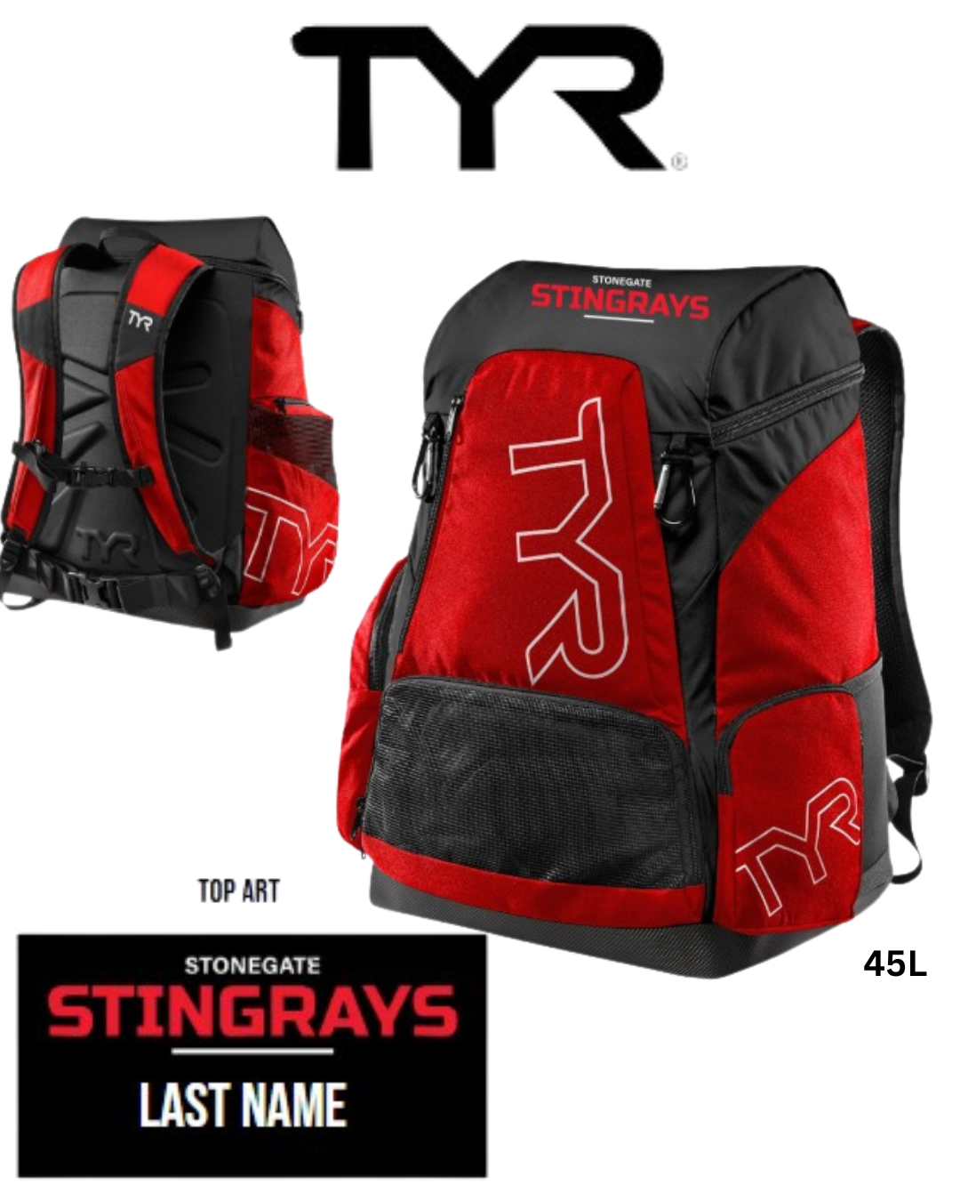 Stonegate Stingrays Team Backpack