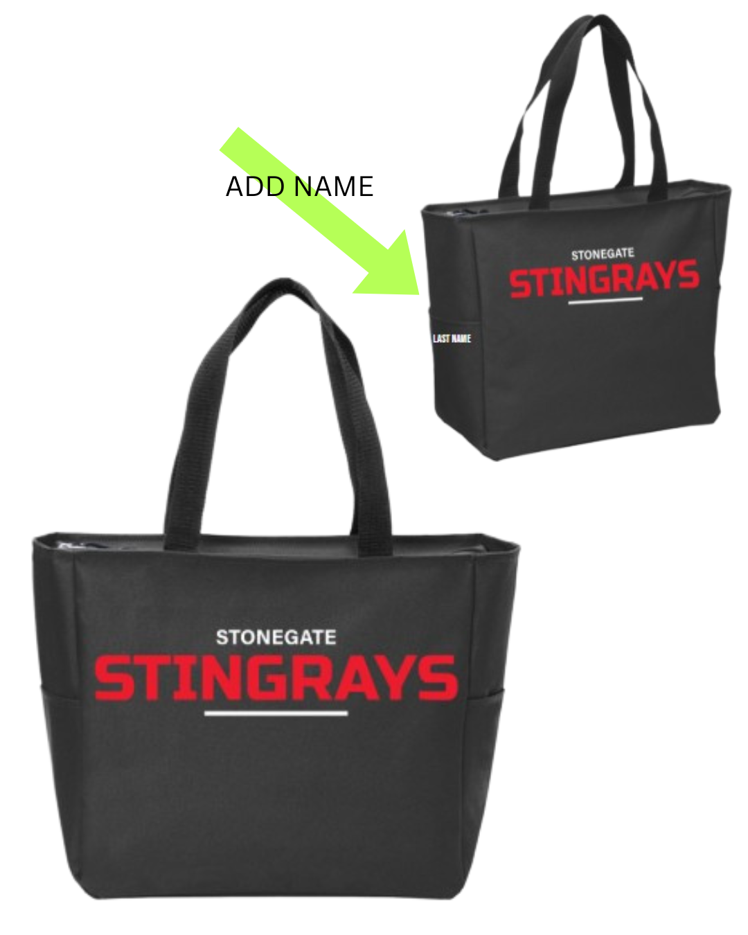 Stonegate Stingrays Tote: With Zipper