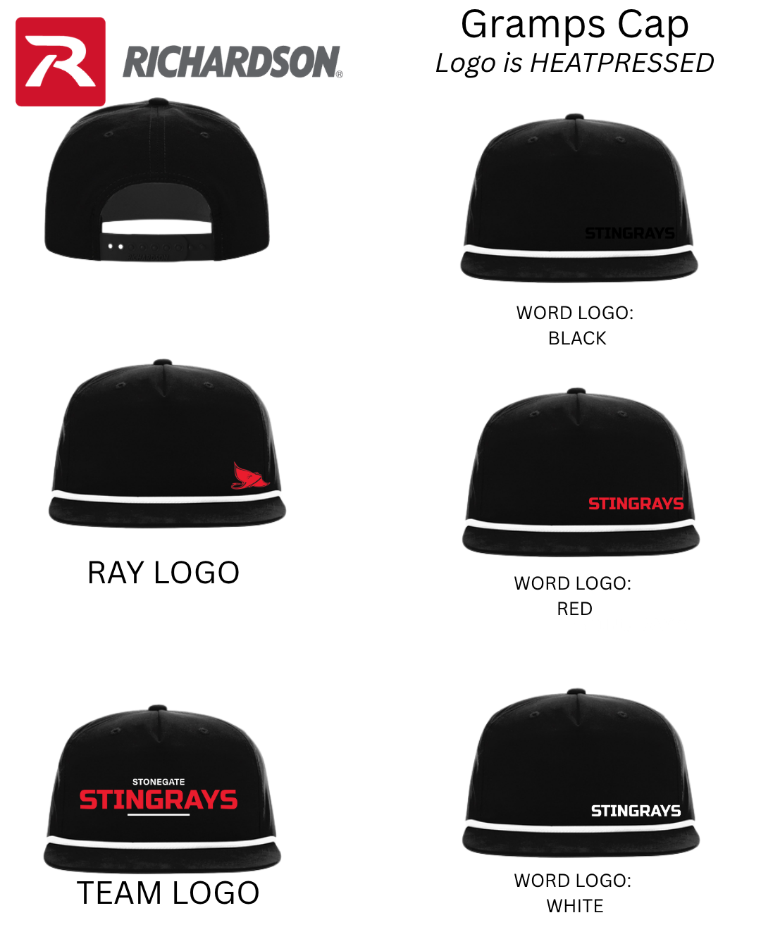 Stonegate Stingrays: Hat: RICHARDSON Gramps Cap