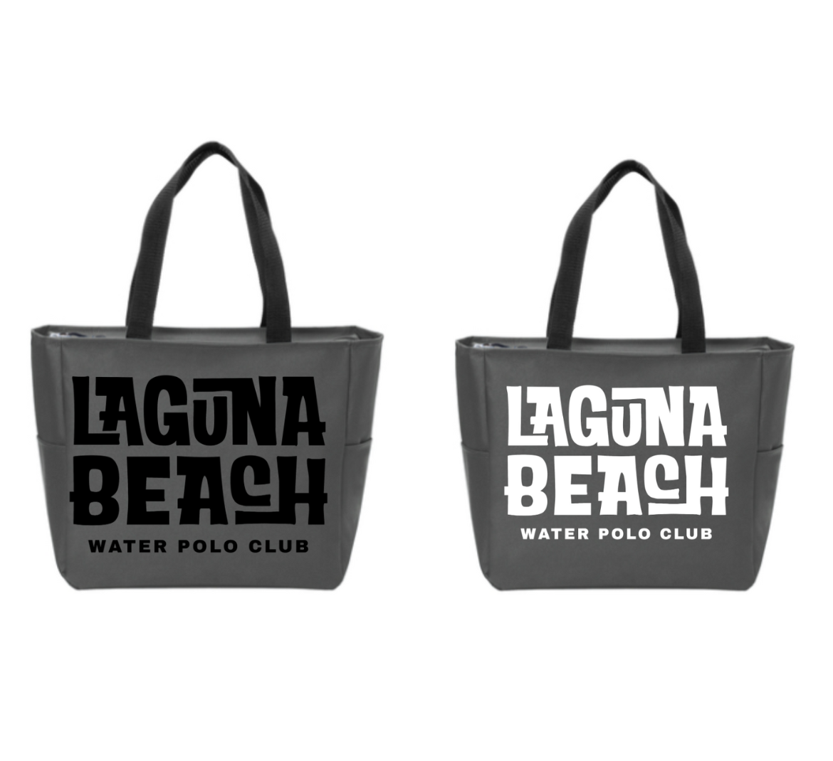 Laguna Beach WPC Team Tote: With Zipper Dark Charcoal