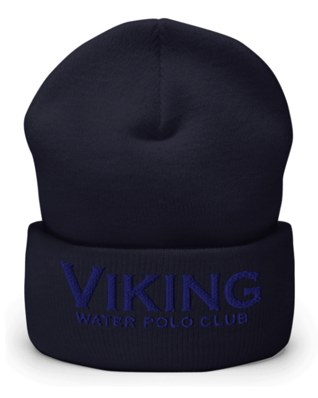 Viking Water Polo Club Cuffed Beanie Navy on Navy