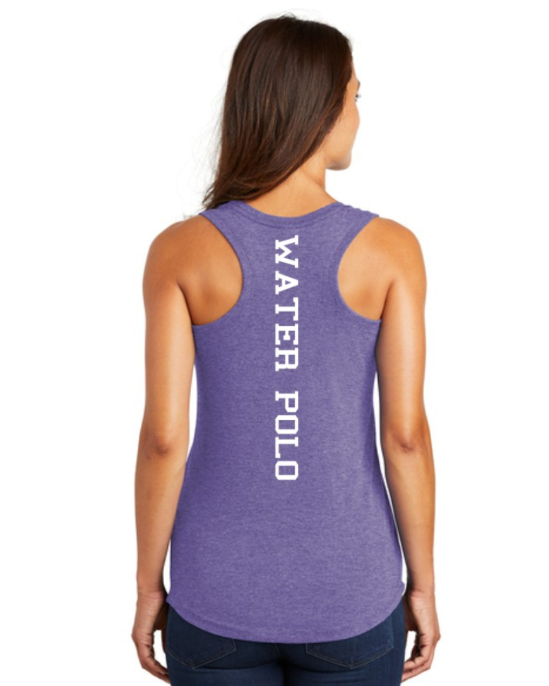 Ridgeview High School Ladies Active Racerback Tank Top Purple Frost