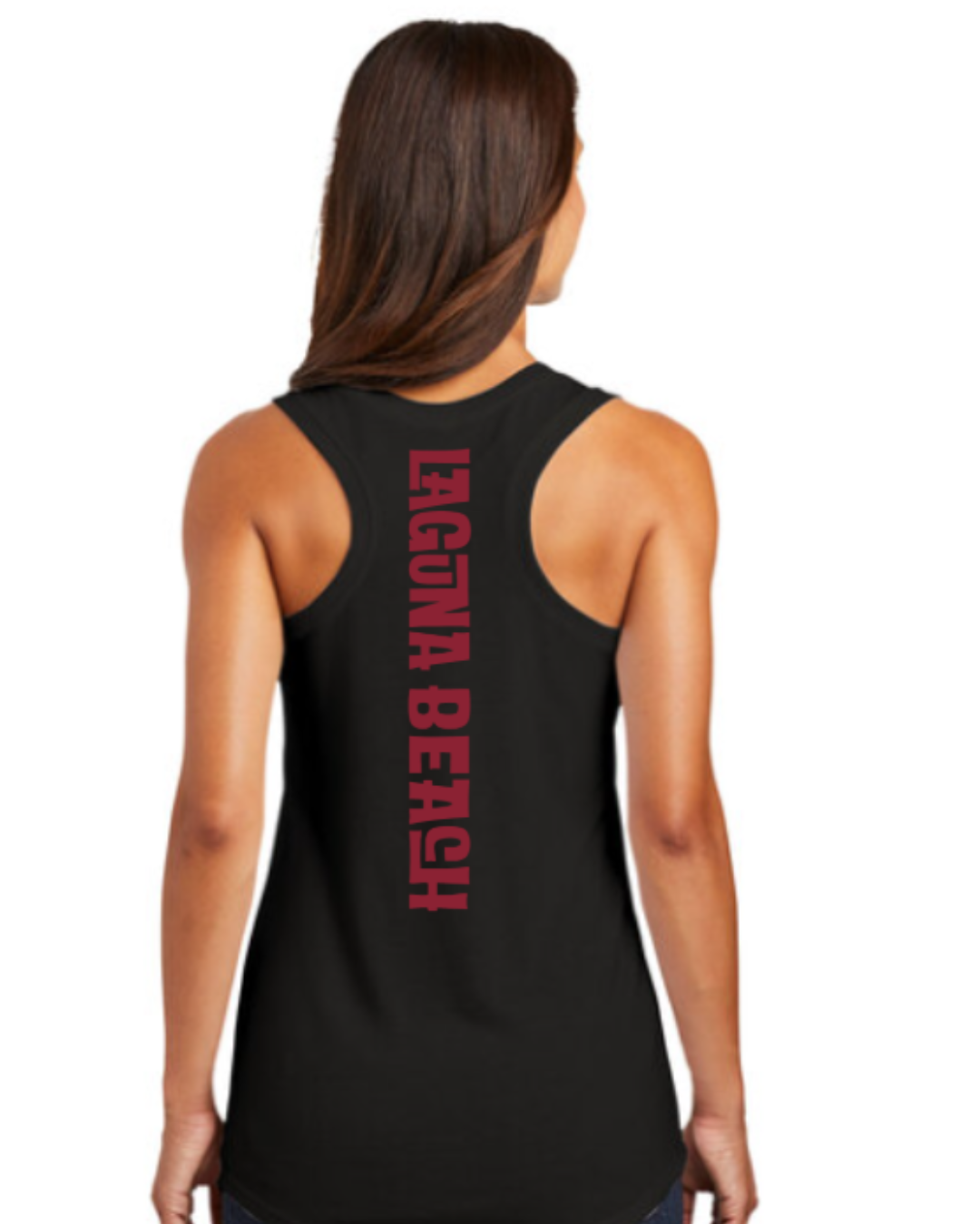 Laguna Beach Water Polo Club Active Racerback Tank Top Black