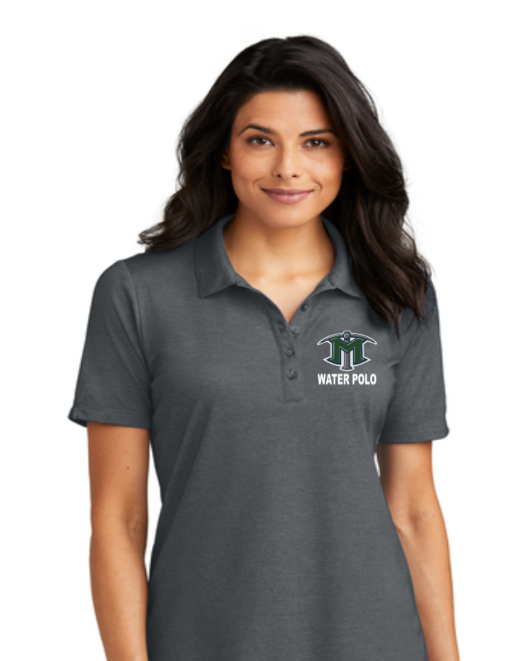 El Diamante High School Female Polo Charcoal Heather