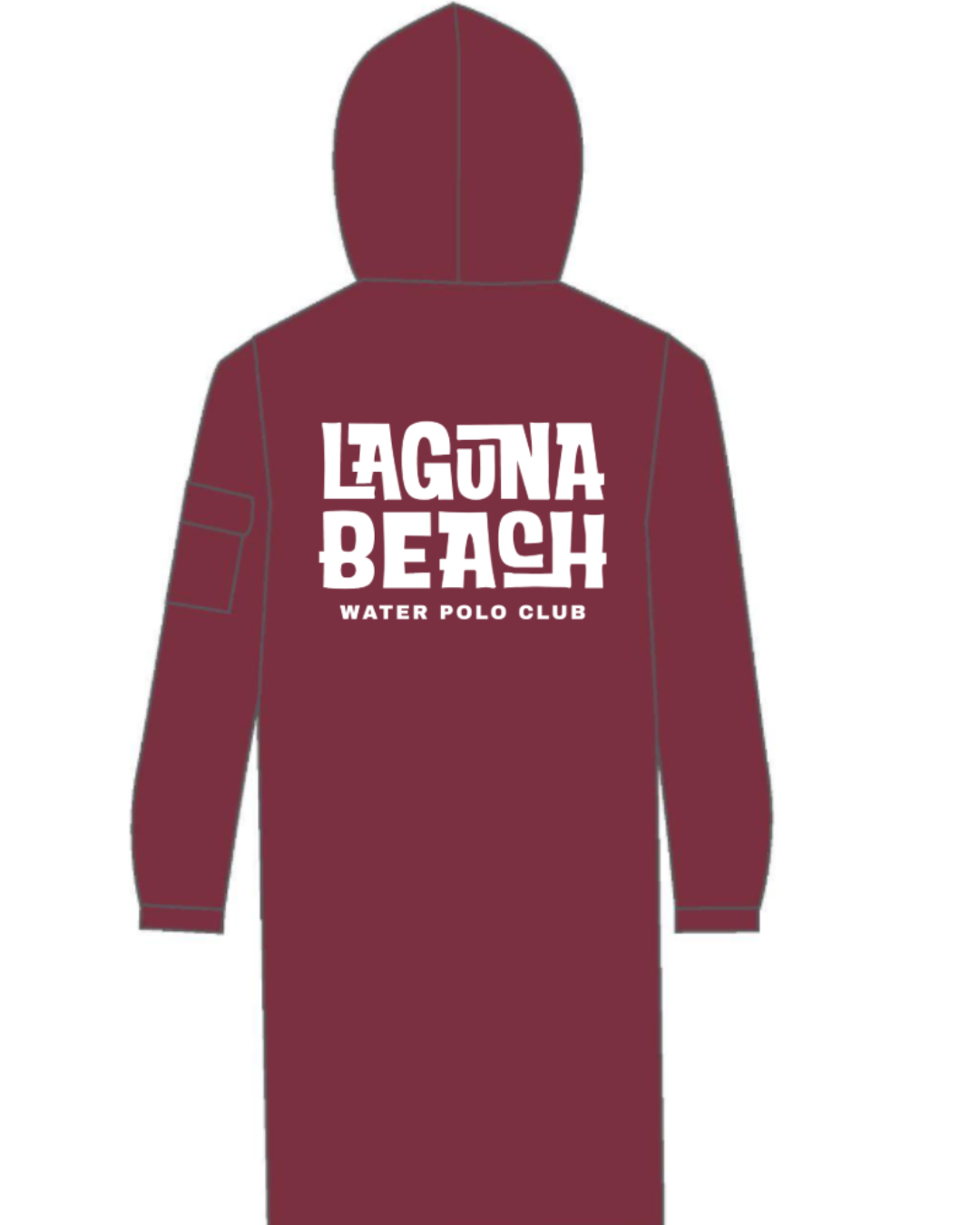Laguna Beach Water Polo Club Parka Maroon