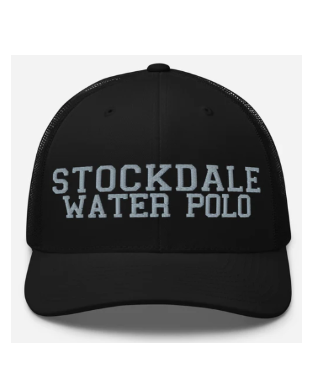 Stockdale High School Trucker Cap Black with Grey Logo