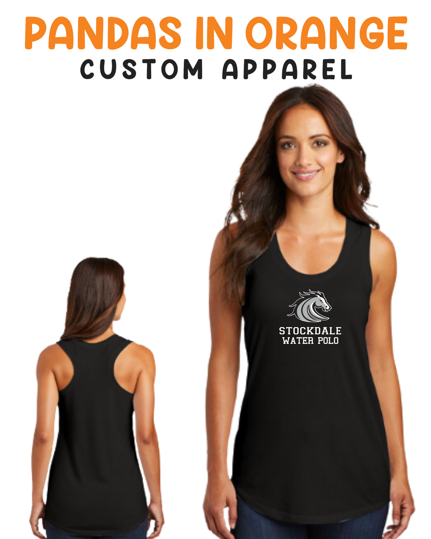 Stockdale High School Ladies Active Racerback Tank Top