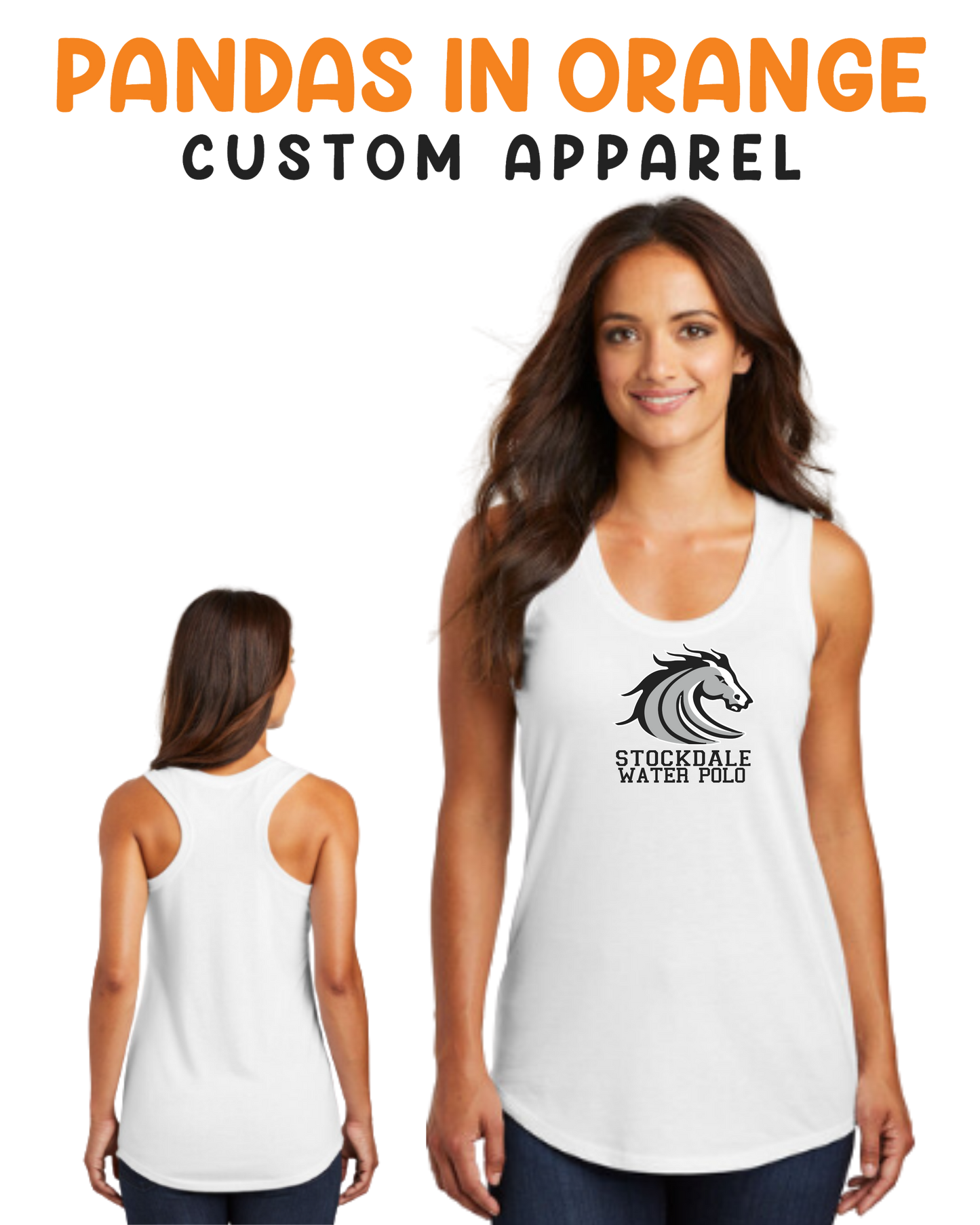 Stockdale High School Ladies Active Racerback Tank Top
