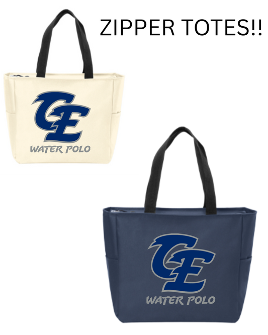 Clovis East HS Team Tote: With Zipper