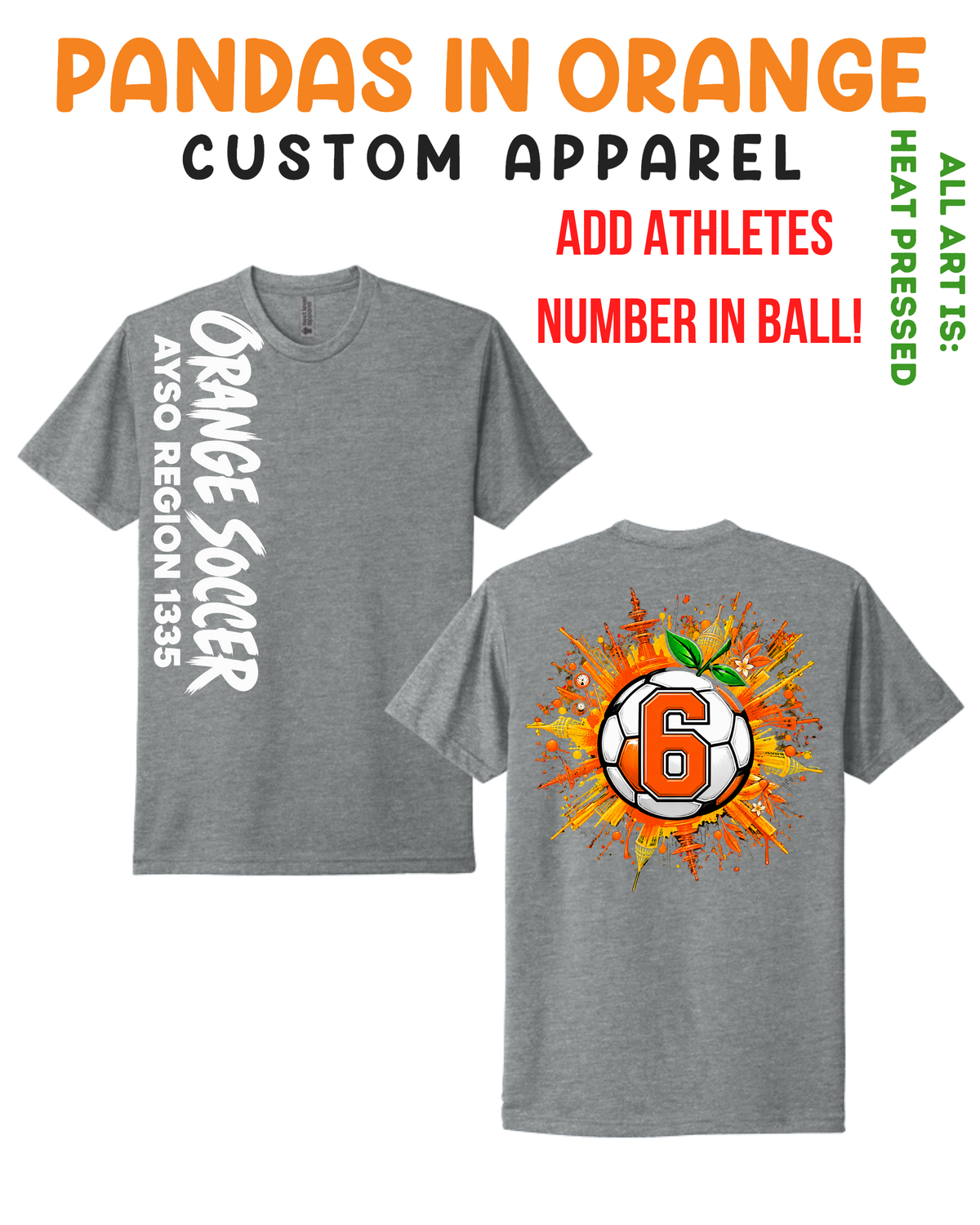 ORANGE SOCCER ADULT GREY EDITION