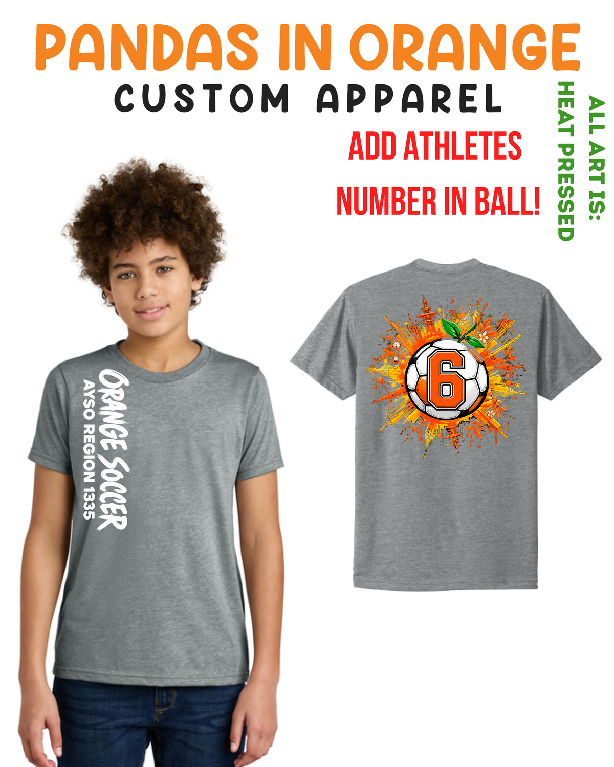 ORANGE SOCCER GREY EDITION YOUTH