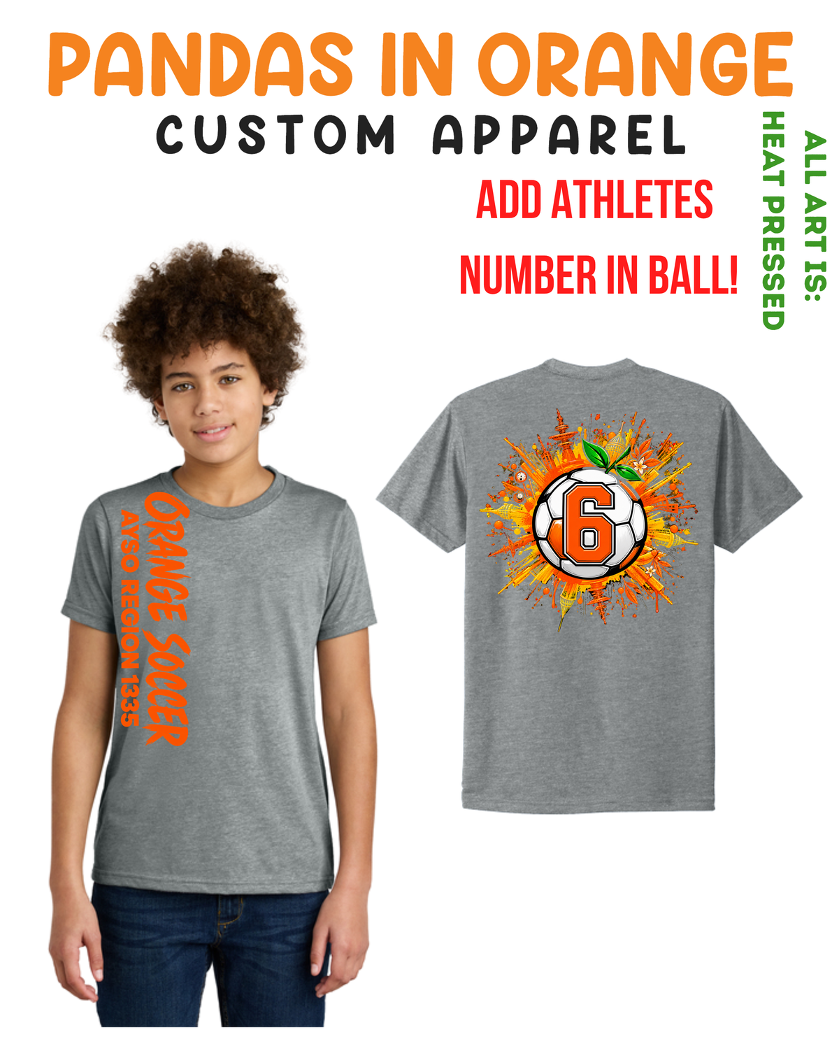 ORANGE SOCCER GREY EDITION YOUTH