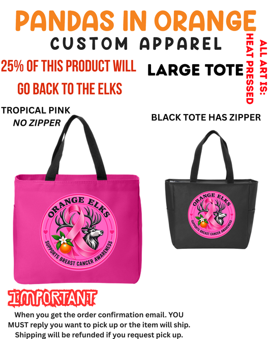 Elks Lodge Large Tote