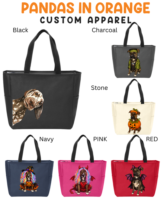 CUSTOM PET: Tote With Zipper