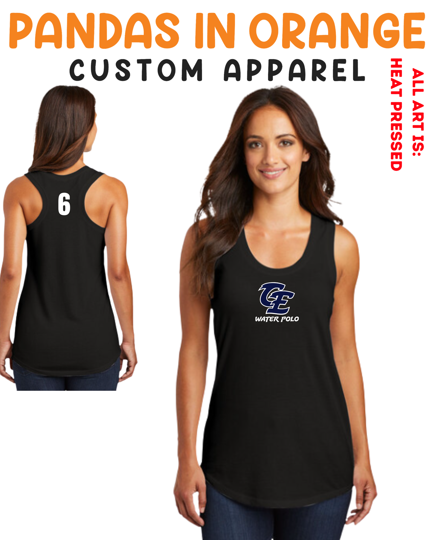 Clovis East HS Ladies Active Racerback Tank Top