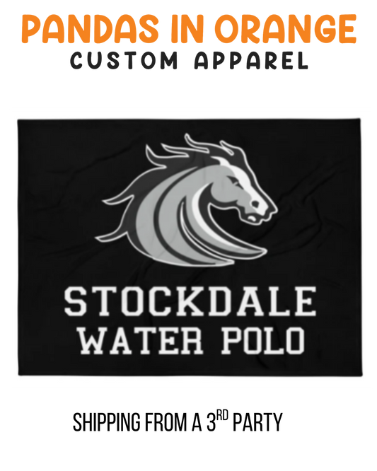 Stockdale High School Throw Blanket 60x80 Black