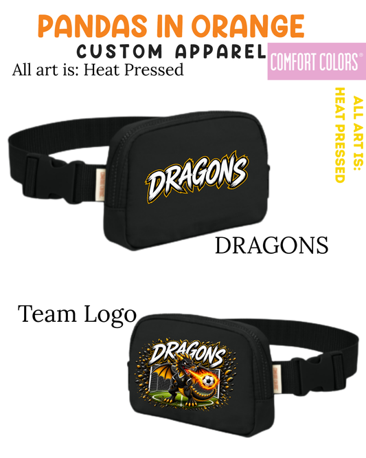 Dragons SOCCER Comfort Color Brand: Crossbody/Sling