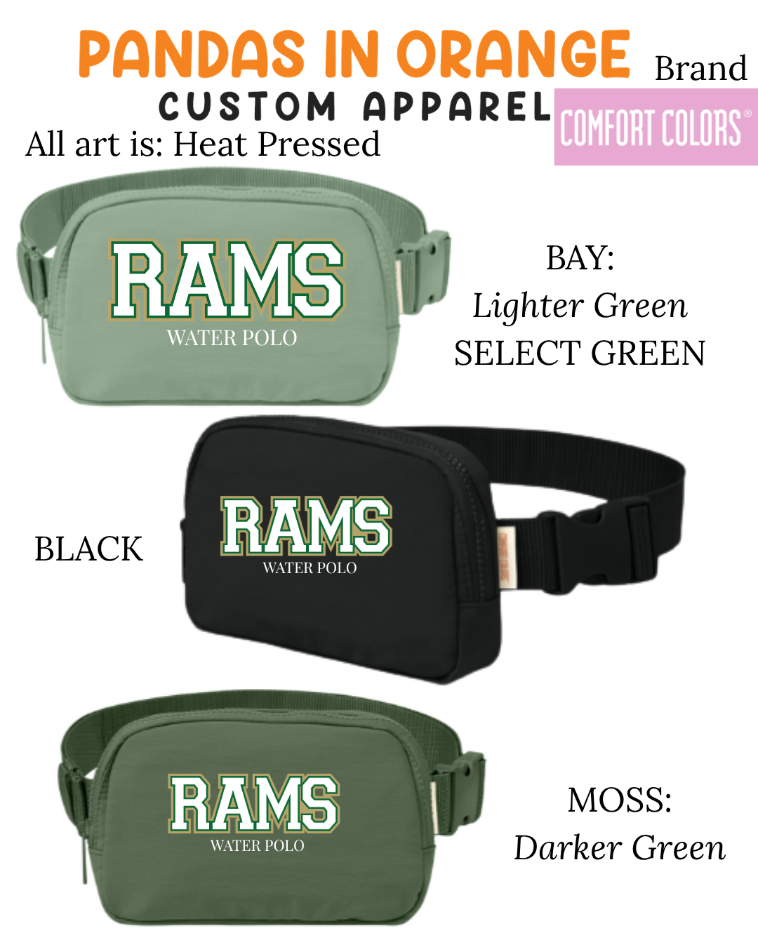 GARCES:  Comfort Color Brand: Crossbody/Sling