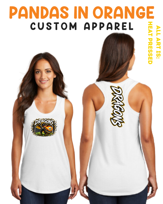 Dragons SOCCER Ladies Casual Racerback Tank Top