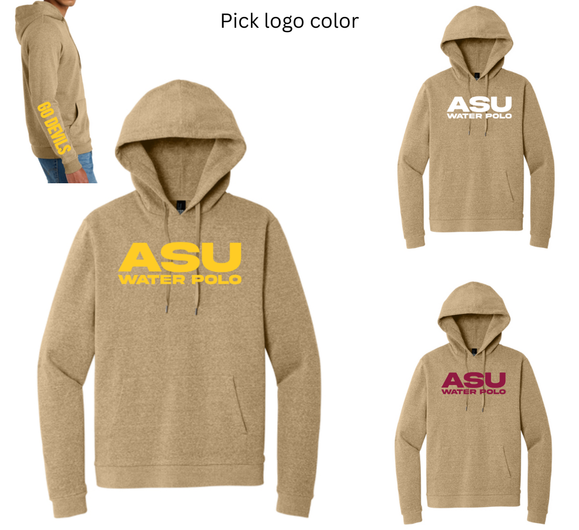 ASU WATER POLO Adult: Tan