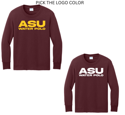 ASU WATER POLO Adult Long Sleeve: Maroon