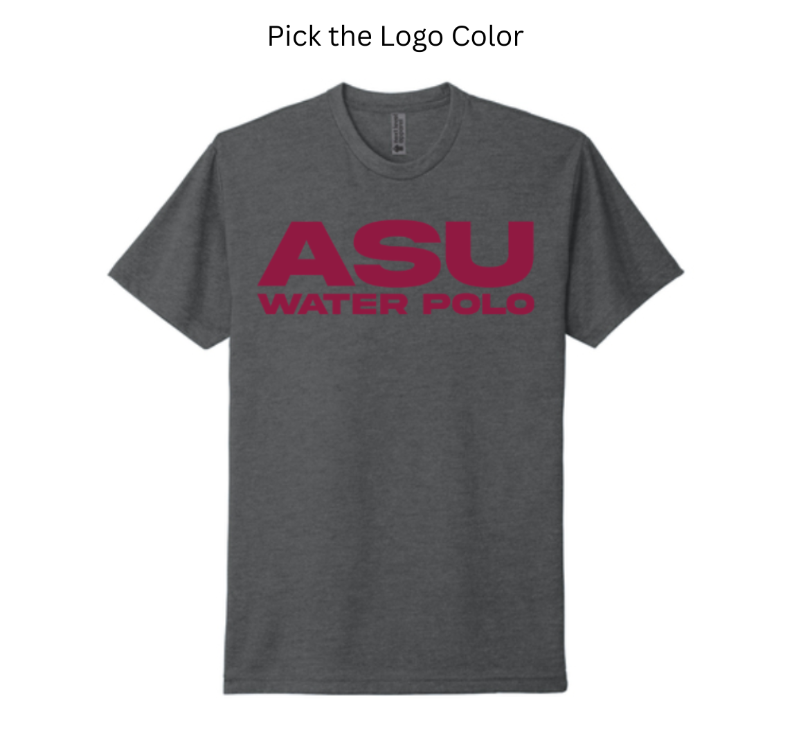 ASU WATER POLO Adult Shirt: Dark Heather Gray