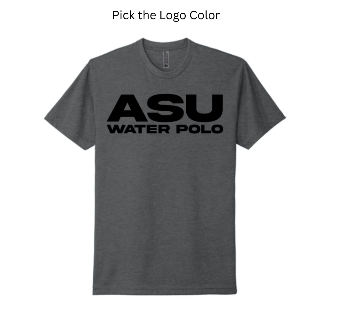 ASU WATER POLO Adult Shirt: Dark Heather Gray
