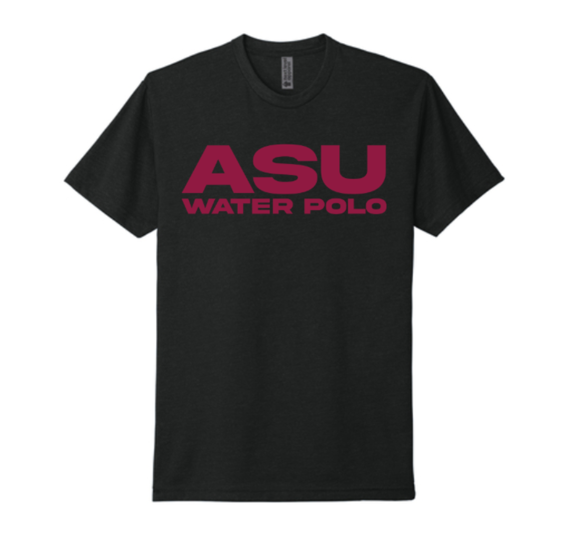 ASU WATER POLO Adult Shirt: Black