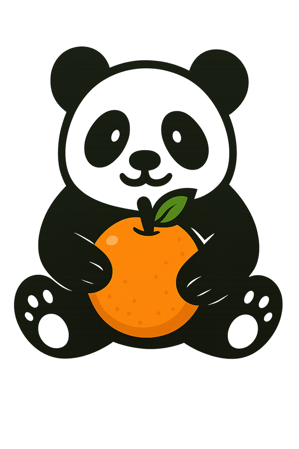 Pandas In Orange