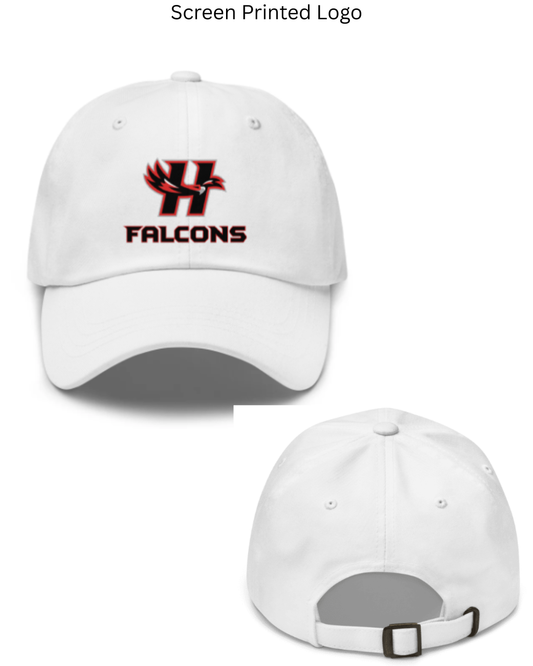 Falcons Swim & Dive  Dad hat White