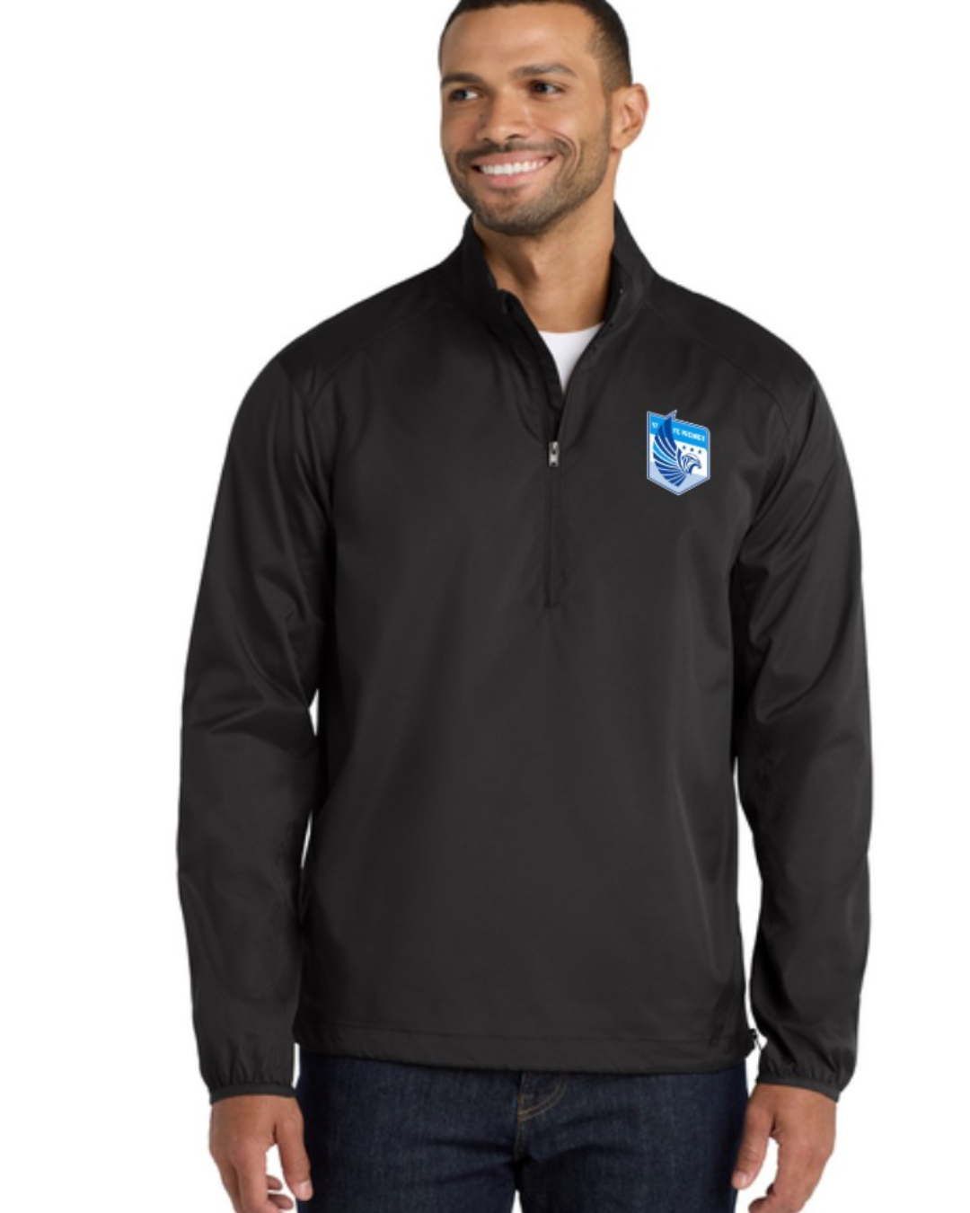 FC PREMIER Unisex Adult 1/4 Zip Windbreaker