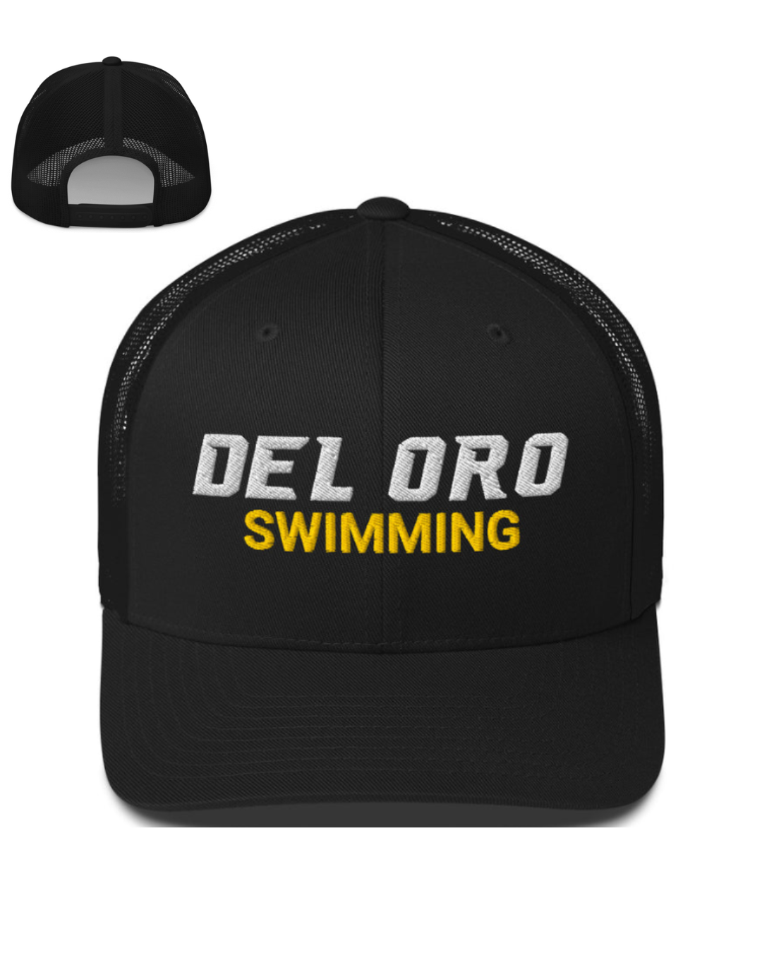 Del Oro HS Swimming Trucker Hat Black