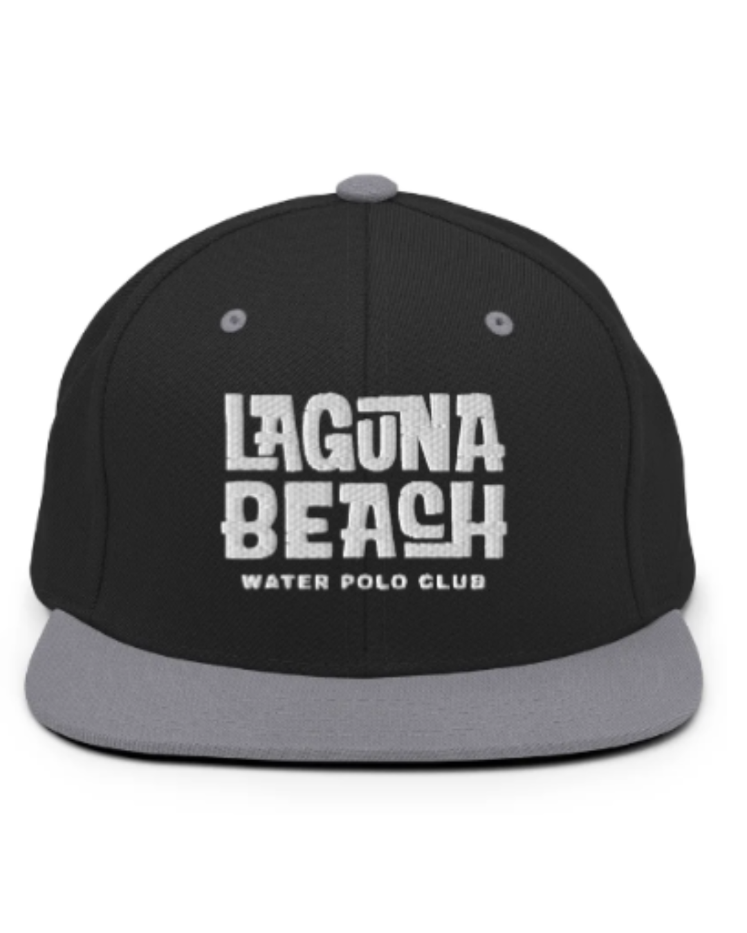 Laguna Beach Water Polo Club Snapback Hat White Logo