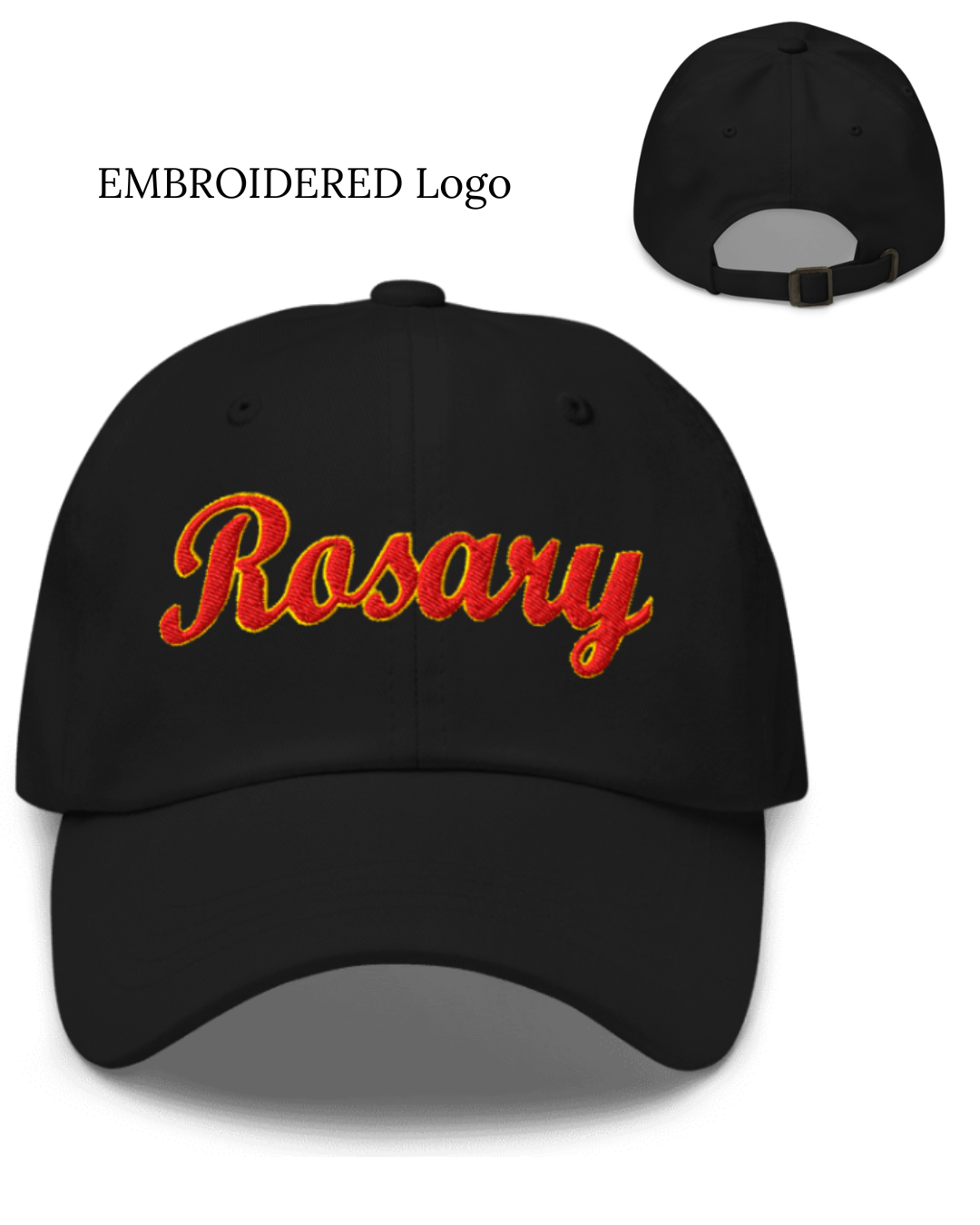 Rosary Academy Swimming Dad Hat Black