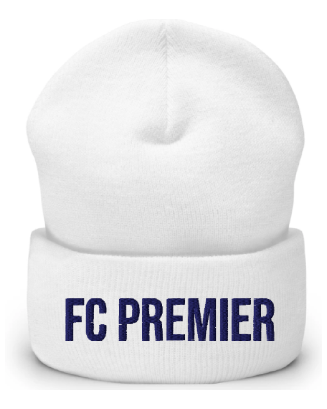 FC PREMIER Cuffed Beanie Navy Writing