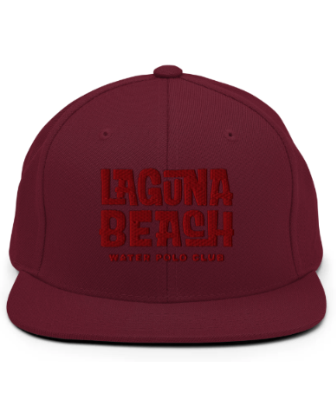 Laguna Beach Water Polo Club Snapback Hat Marron Logo