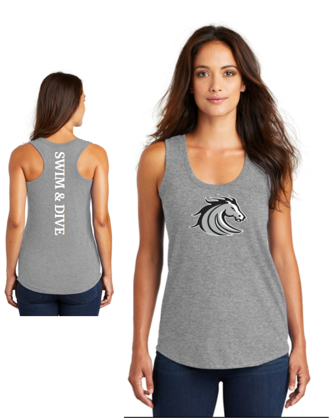 Stockdale Swim & Dive Ladies Active Racerback Tank Top