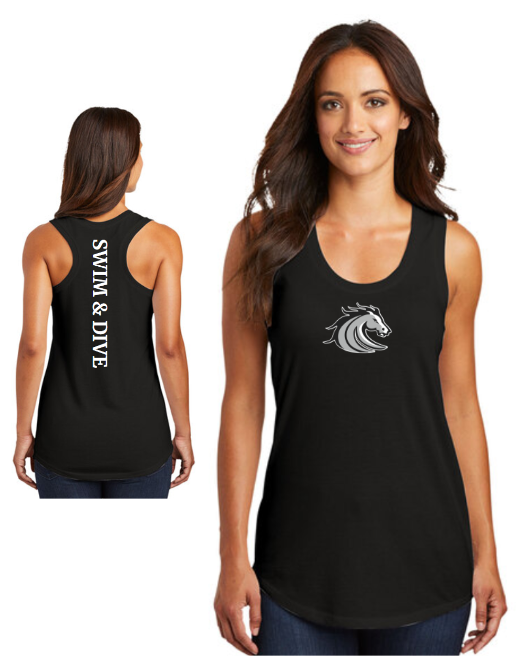 Stockdale Swim & Dive Ladies Active Racerback Tank Top