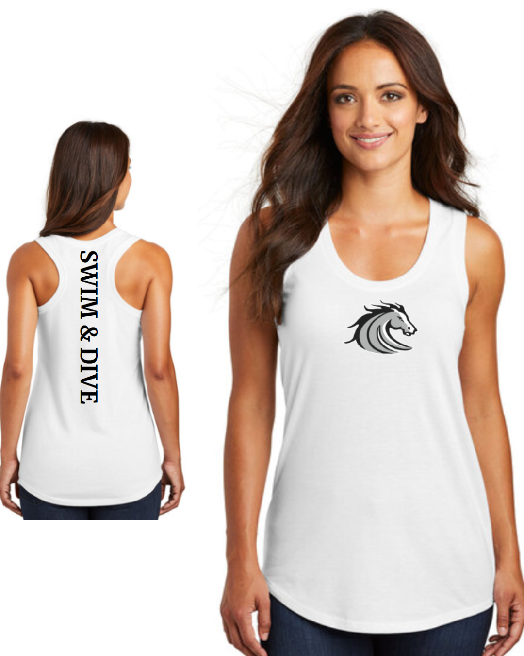 Stockdale Swim & Dive Ladies Active Racerback Tank Top