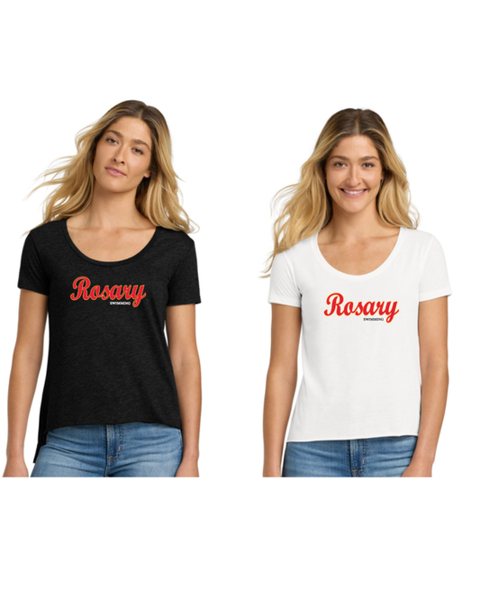Rosary Academy Swimming Female Scoop Neck