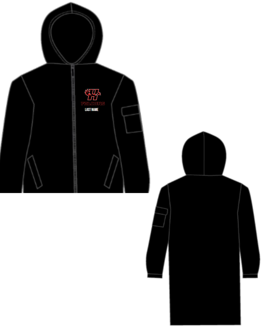 Falcons Swim & Dive Parka