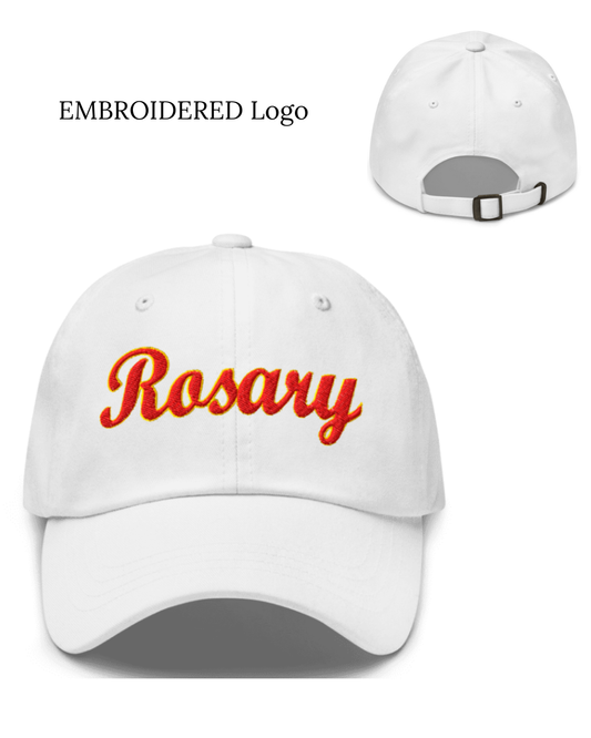 Rosary Academy Swimming Dad Hat White